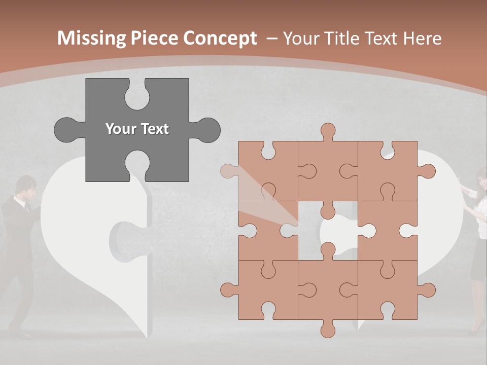 A Man And A Woman Standing In Front Of A Giant Question Mark PowerPoint Template