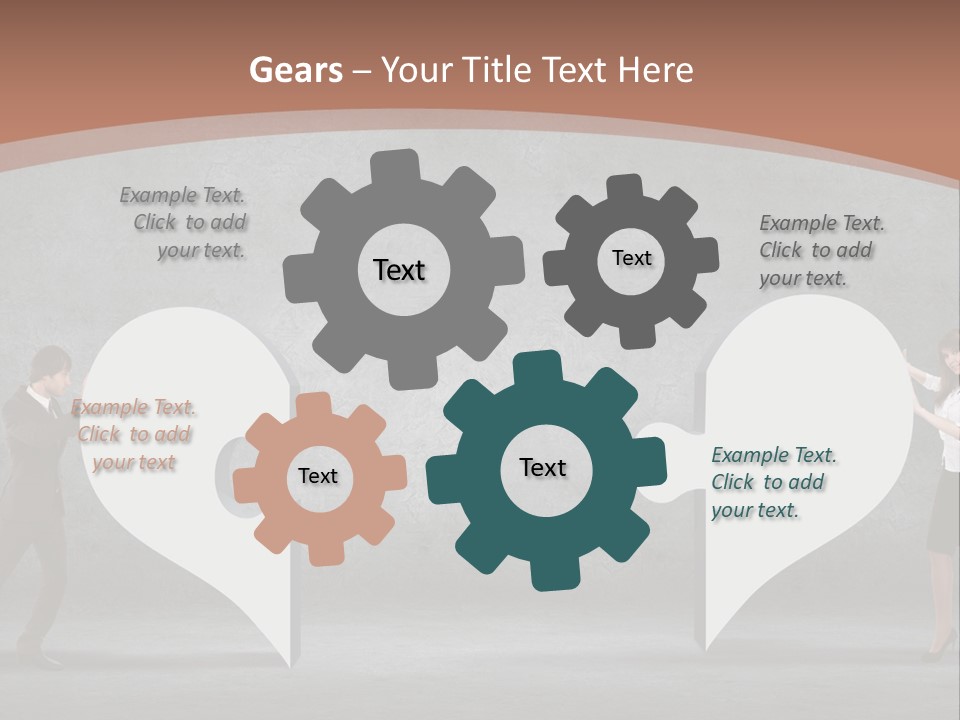 A Man And A Woman Standing In Front Of A Giant Question Mark PowerPoint Template