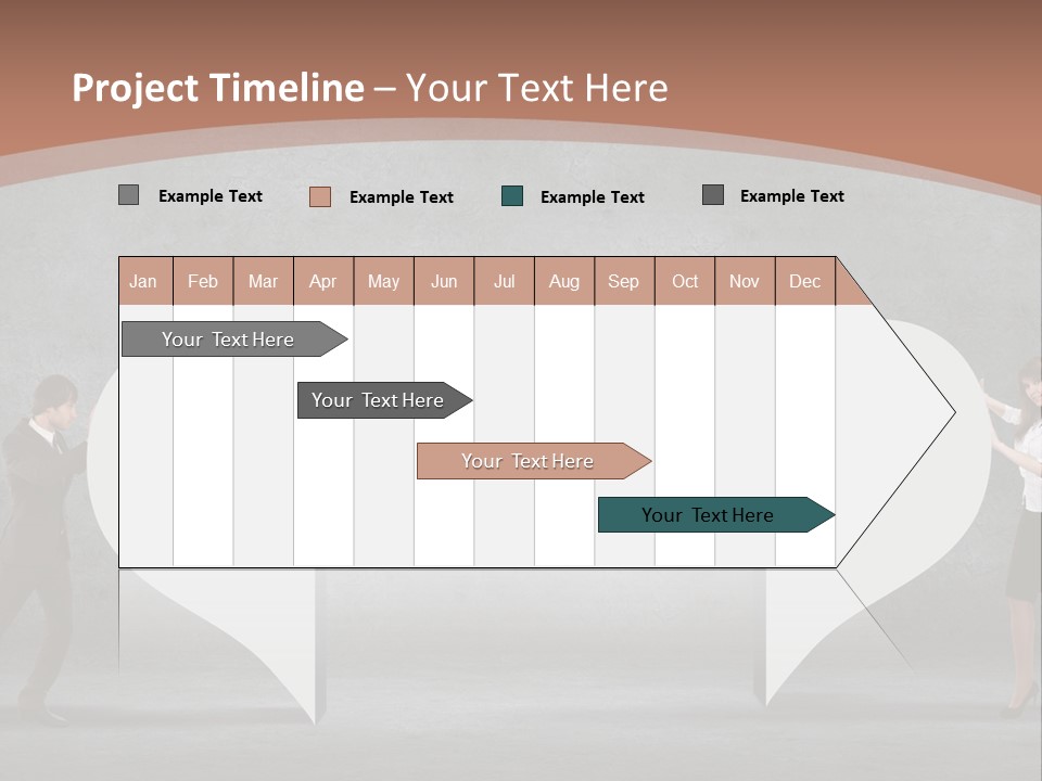 A Man And A Woman Standing In Front Of A Giant Question Mark PowerPoint Template
