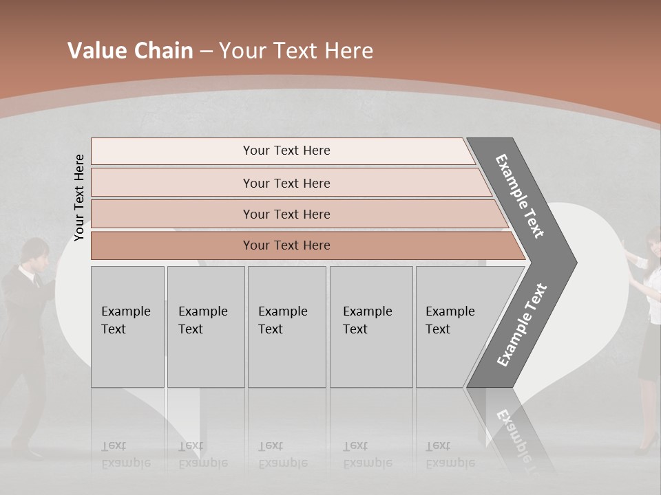 A Man And A Woman Standing In Front Of A Giant Question Mark PowerPoint Template