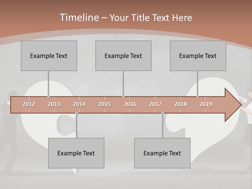 A Man And A Woman Standing In Front Of A Giant Question Mark PowerPoint Template