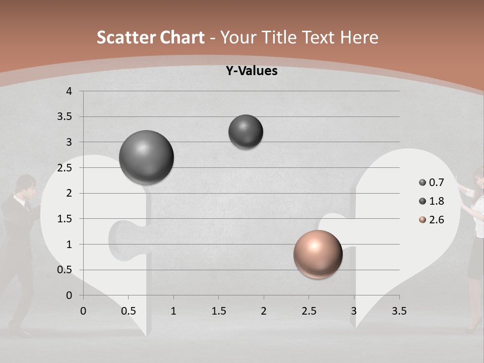 A Man And A Woman Standing In Front Of A Giant Question Mark PowerPoint Template