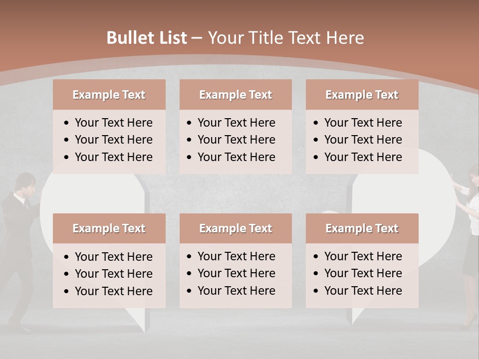 A Man And A Woman Standing In Front Of A Giant Question Mark PowerPoint Template
