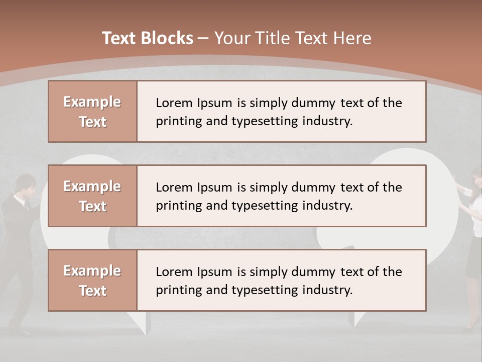 A Man And A Woman Standing In Front Of A Giant Question Mark PowerPoint Template