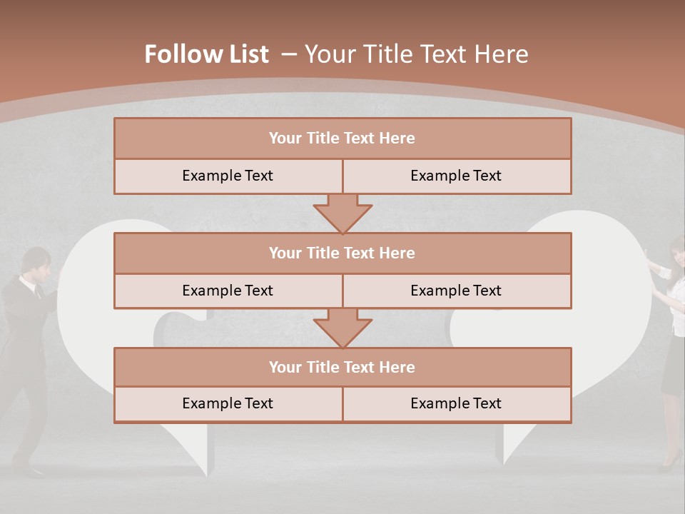 A Man And A Woman Standing In Front Of A Giant Question Mark PowerPoint Template