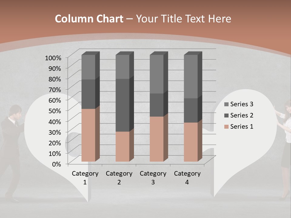A Man And A Woman Standing In Front Of A Giant Question Mark PowerPoint Template