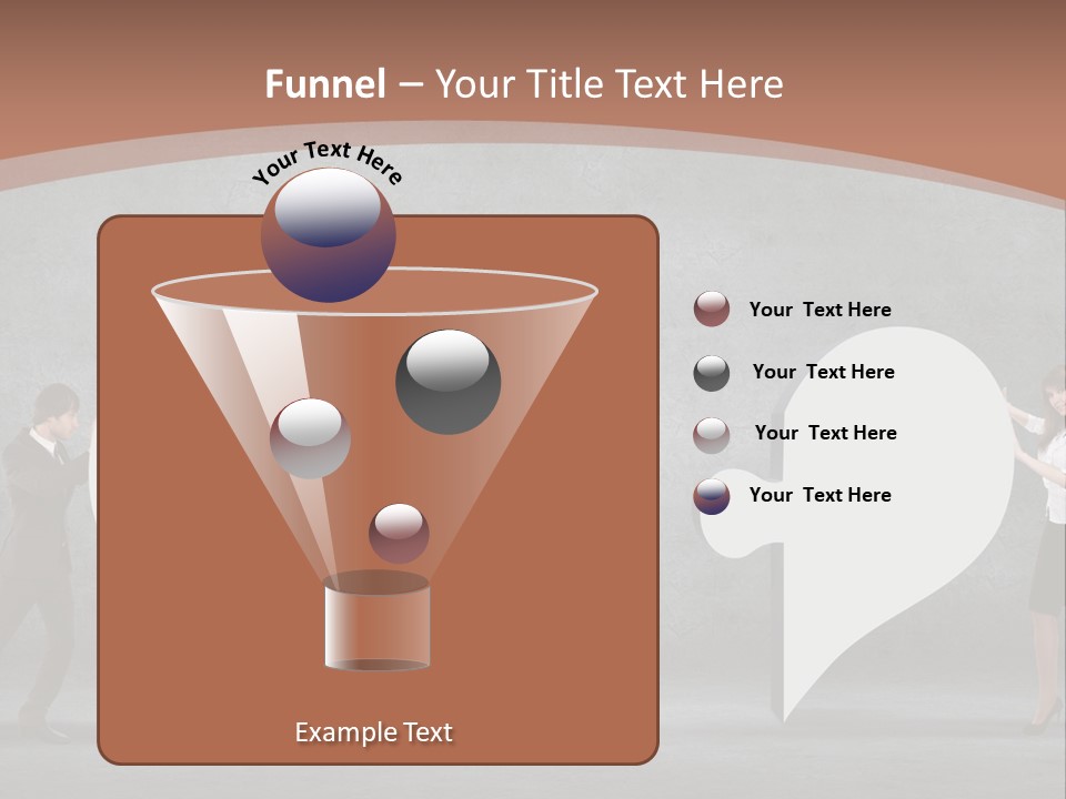 A Man And A Woman Standing In Front Of A Giant Question Mark PowerPoint Template
