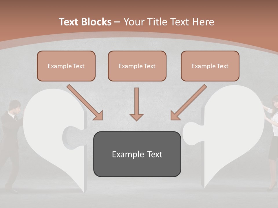 A Man And A Woman Standing In Front Of A Giant Question Mark PowerPoint Template