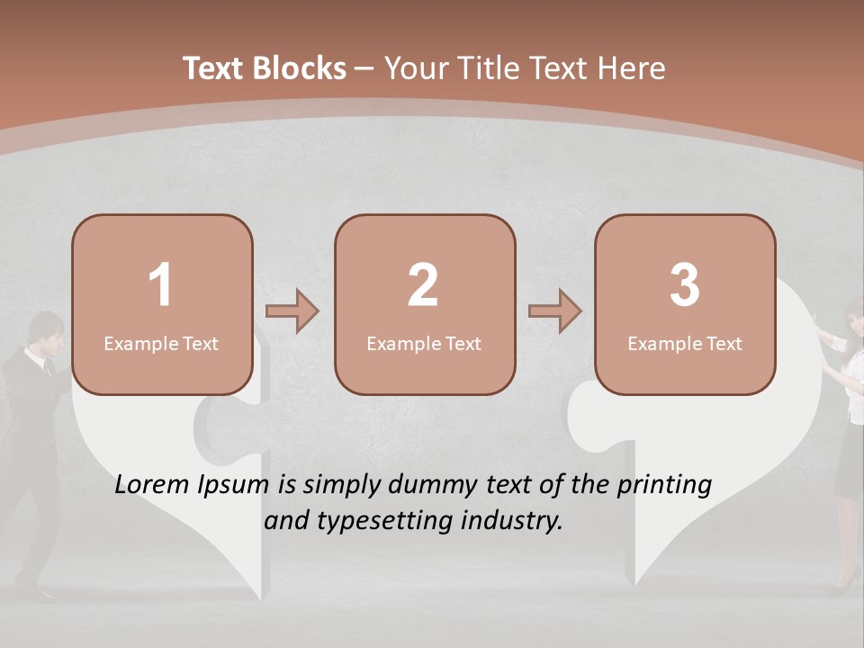 A Man And A Woman Standing In Front Of A Giant Question Mark PowerPoint Template