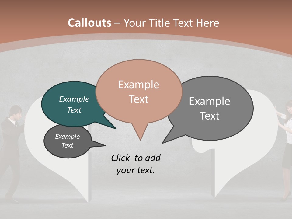 A Man And A Woman Standing In Front Of A Giant Question Mark PowerPoint Template