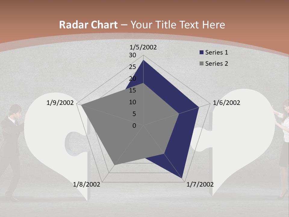 A Man And A Woman Standing In Front Of A Giant Question Mark PowerPoint Template