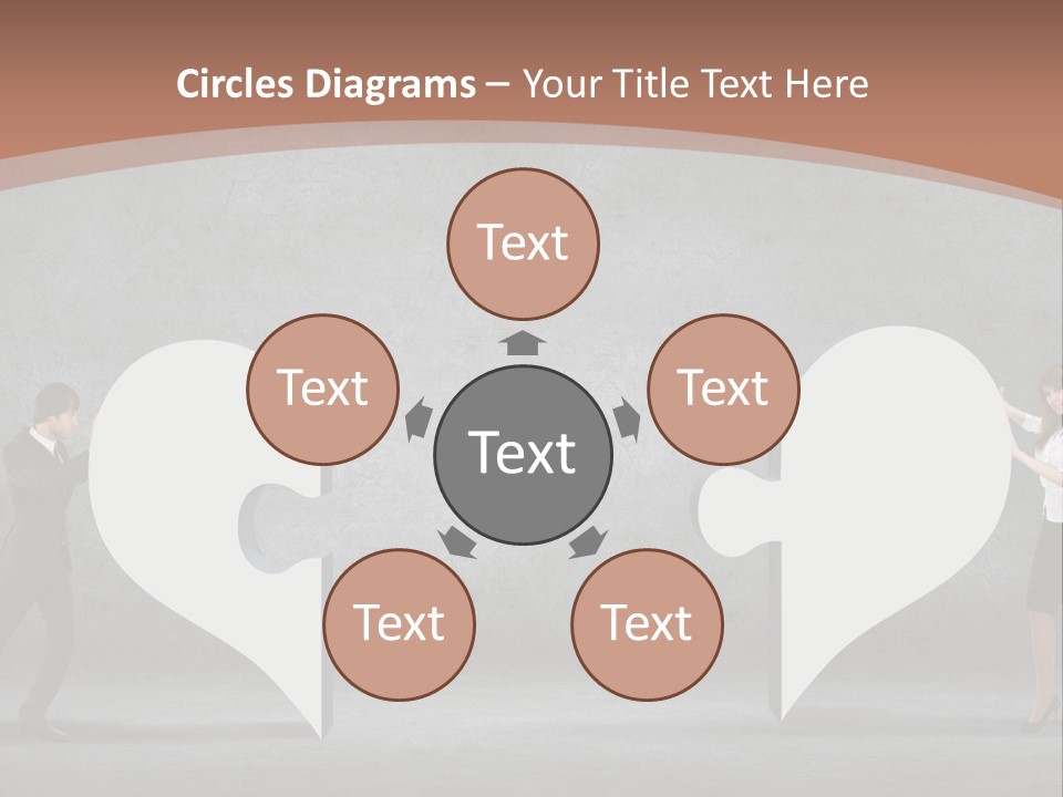 A Man And A Woman Standing In Front Of A Giant Question Mark PowerPoint Template