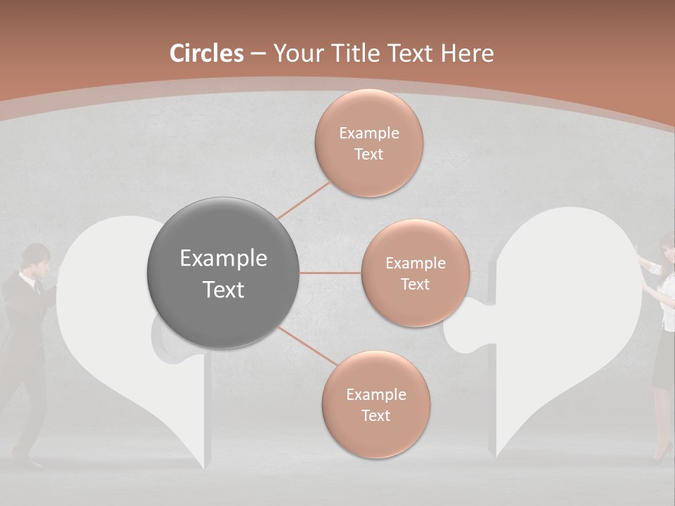 A Man And A Woman Standing In Front Of A Giant Question Mark PowerPoint Template