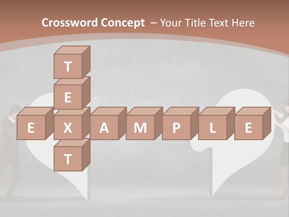 A Man And A Woman Standing In Front Of A Giant Question Mark PowerPoint Template