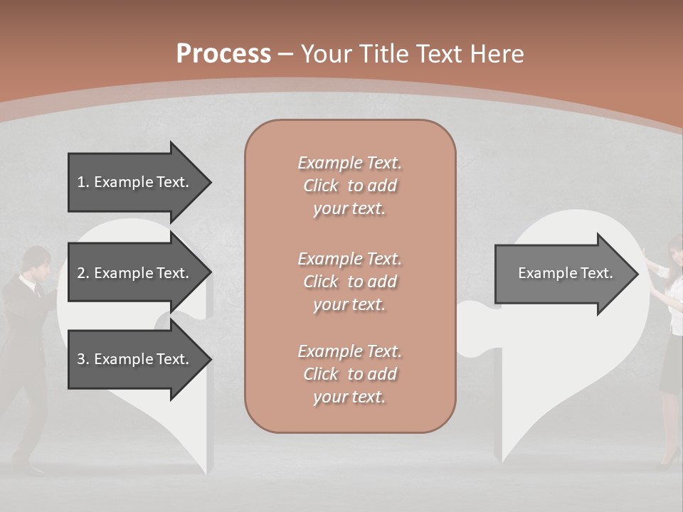 A Man And A Woman Standing In Front Of A Giant Question Mark PowerPoint Template