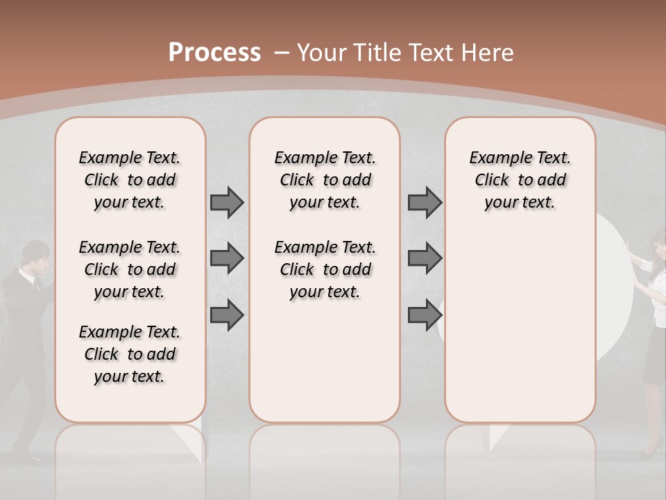 A Man And A Woman Standing In Front Of A Giant Question Mark PowerPoint Template