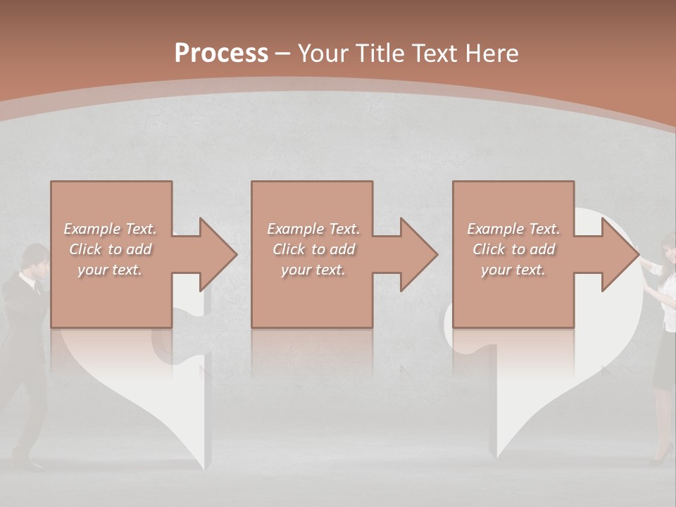 A Man And A Woman Standing In Front Of A Giant Question Mark PowerPoint Template