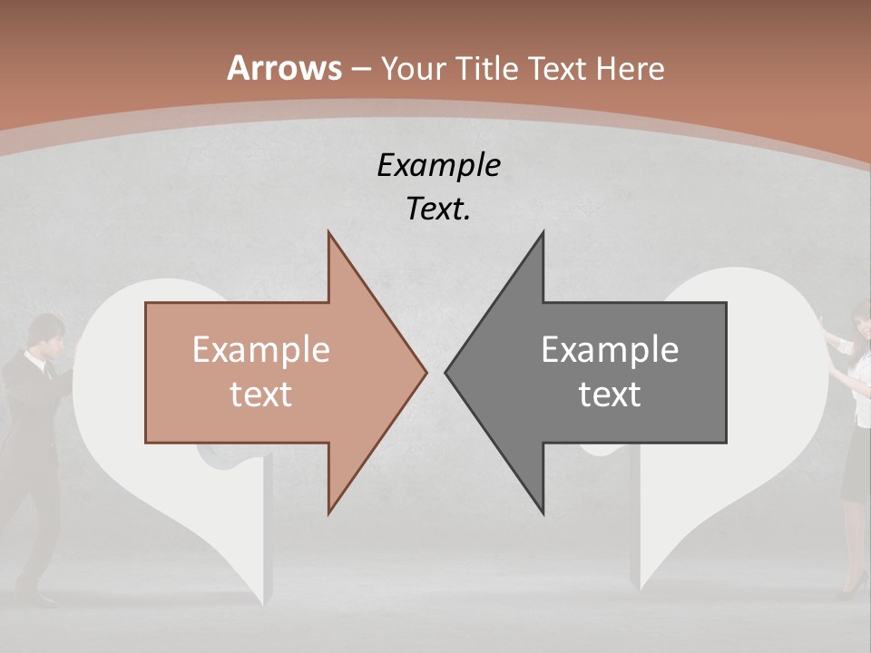 A Man And A Woman Standing In Front Of A Giant Question Mark PowerPoint Template