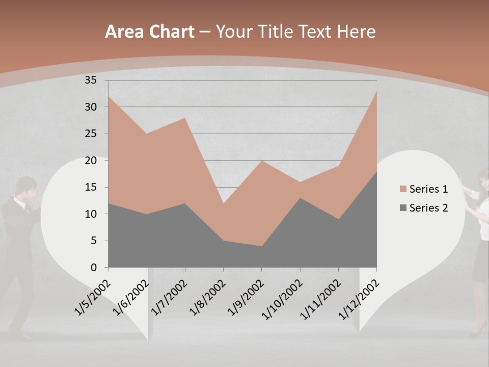 A Man And A Woman Standing In Front Of A Giant Question Mark PowerPoint Template