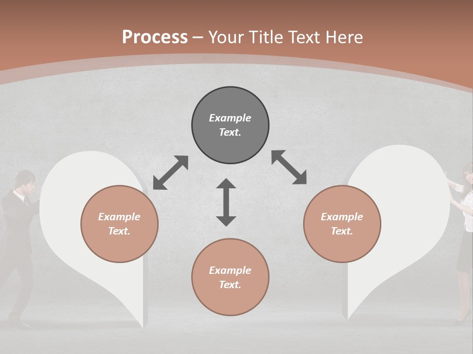 A Man And A Woman Standing In Front Of A Giant Question Mark PowerPoint Template