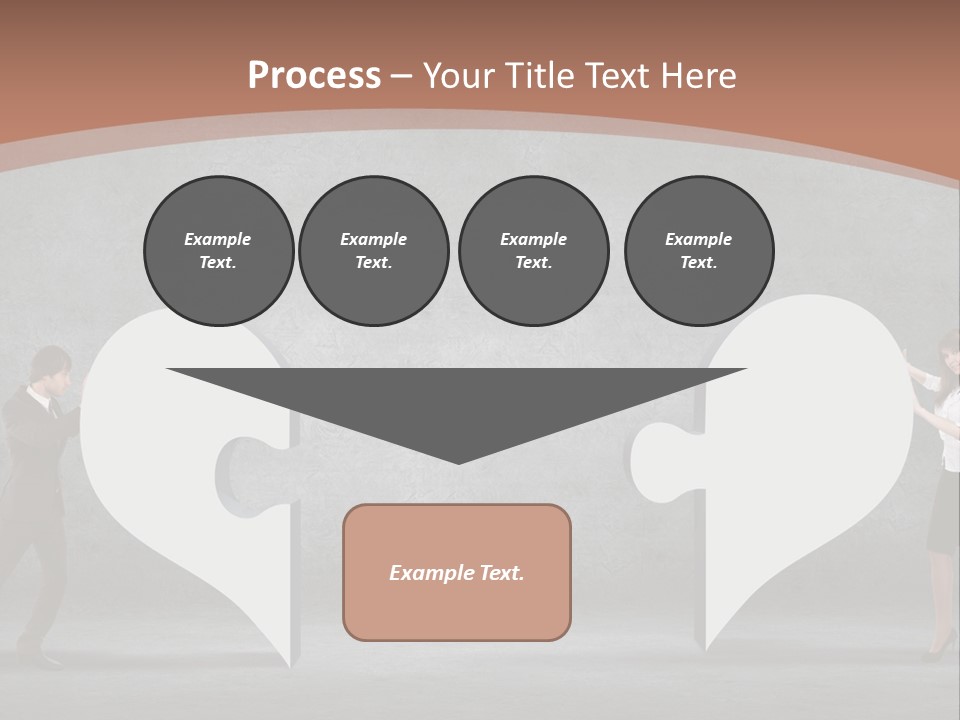 A Man And A Woman Standing In Front Of A Giant Question Mark PowerPoint Template