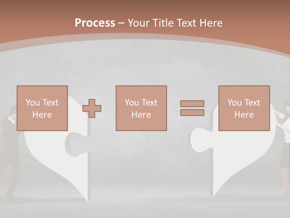 A Man And A Woman Standing In Front Of A Giant Question Mark PowerPoint Template