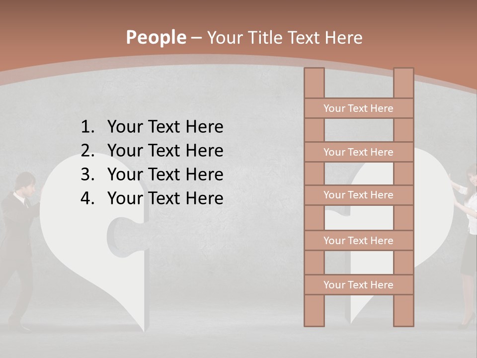 A Man And A Woman Standing In Front Of A Giant Question Mark PowerPoint Template