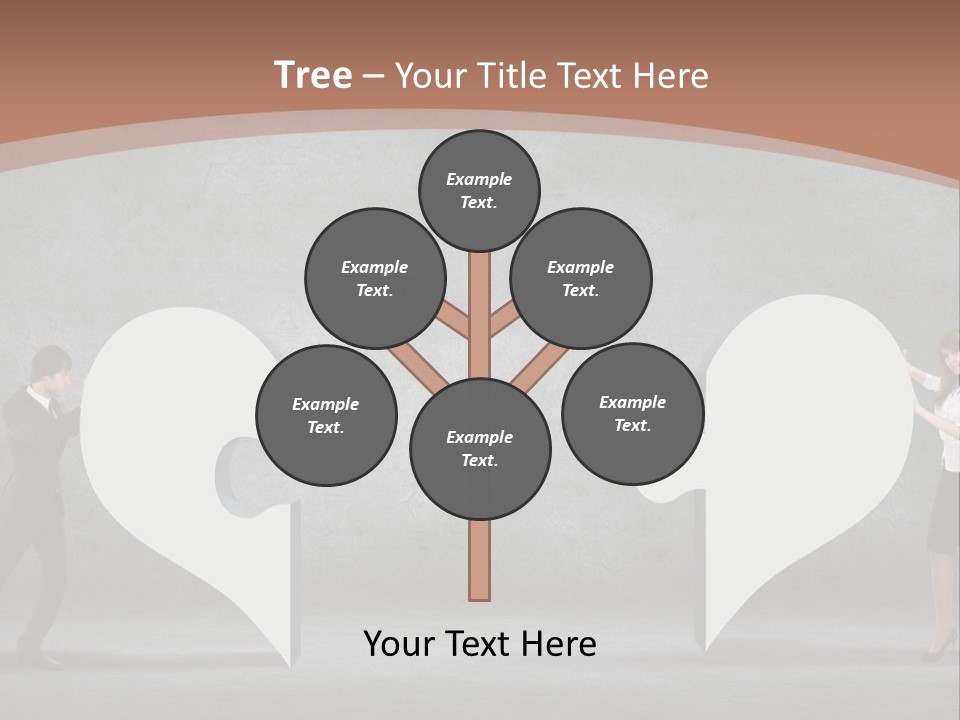 A Man And A Woman Standing In Front Of A Giant Question Mark PowerPoint Template