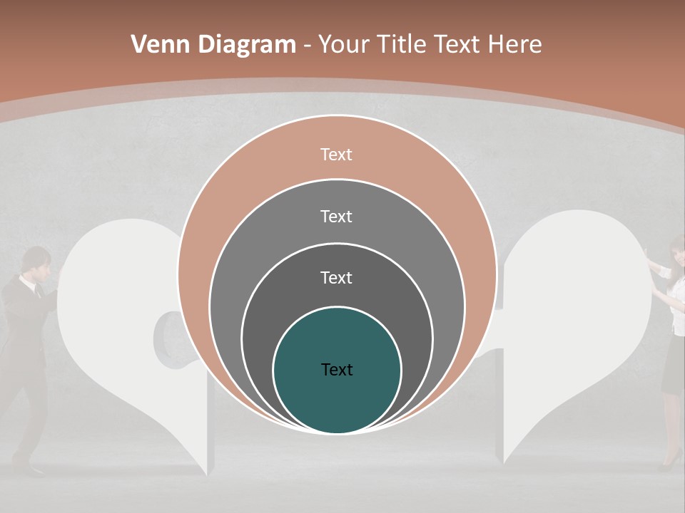 A Man And A Woman Standing In Front Of A Giant Question Mark PowerPoint Template