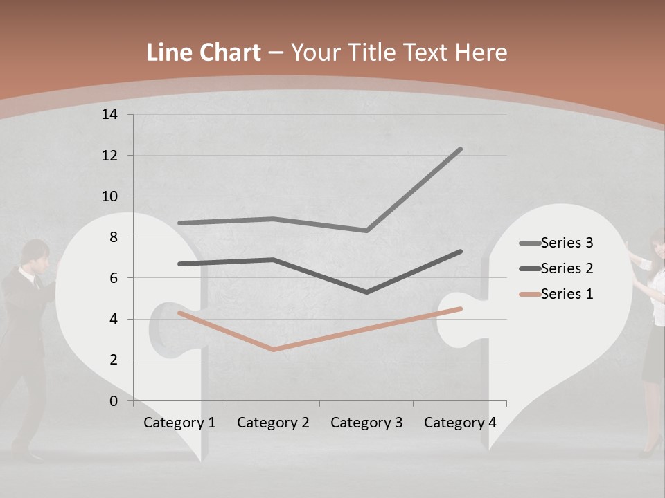 A Man And A Woman Standing In Front Of A Giant Question Mark PowerPoint Template