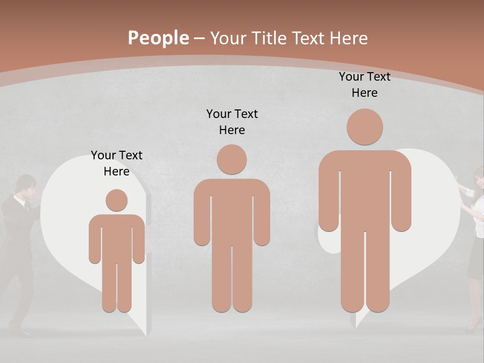 A Man And A Woman Standing In Front Of A Giant Question Mark PowerPoint Template