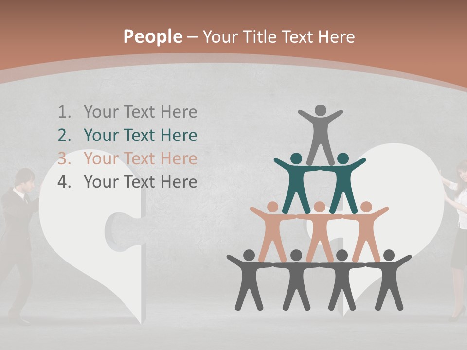 A Man And A Woman Standing In Front Of A Giant Question Mark PowerPoint Template