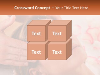 A Woman Getting A Facial Massage At A Spa PowerPoint Template