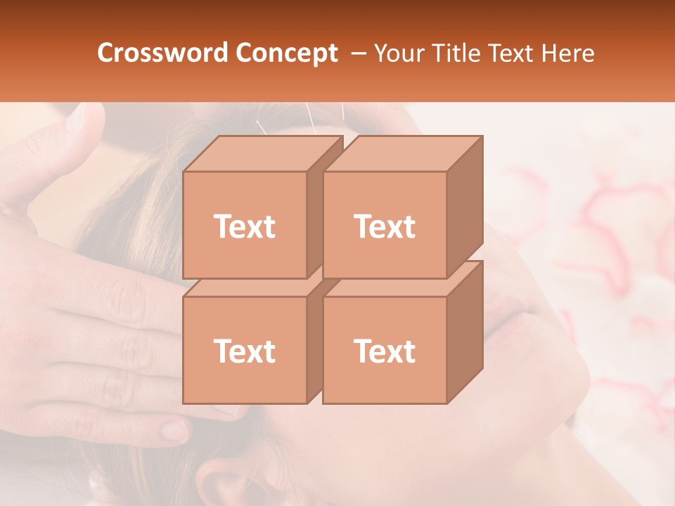 A Woman Getting A Facial Massage At A Spa PowerPoint Template