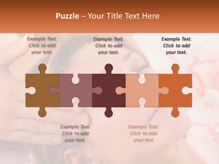 A Woman Getting A Facial Massage At A Spa PowerPoint Template