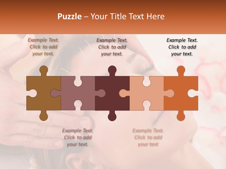 A Woman Getting A Facial Massage At A Spa PowerPoint Template