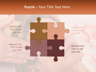 A Woman Getting A Facial Massage At A Spa PowerPoint Template