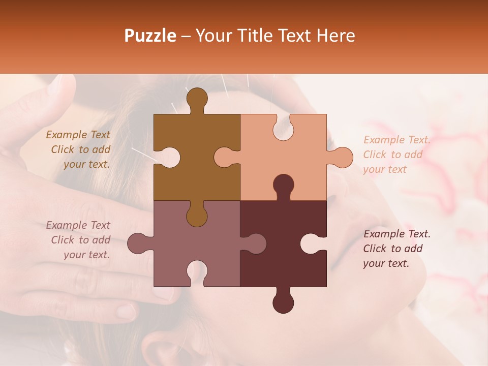 A Woman Getting A Facial Massage At A Spa PowerPoint Template