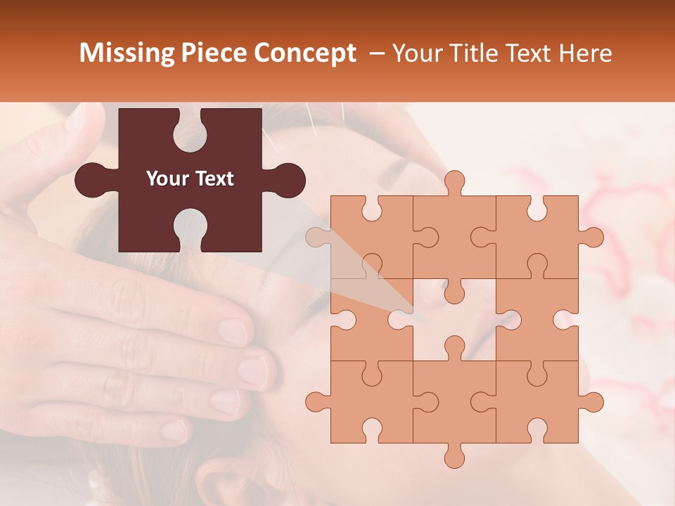 A Woman Getting A Facial Massage At A Spa PowerPoint Template