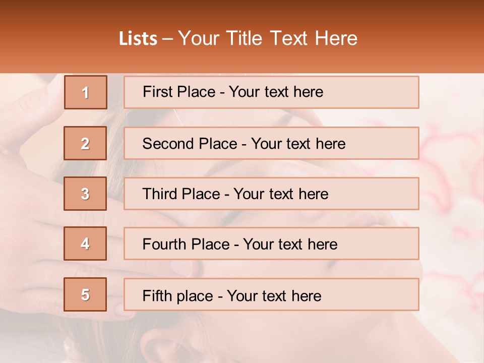 A Woman Getting A Facial Massage At A Spa PowerPoint Template