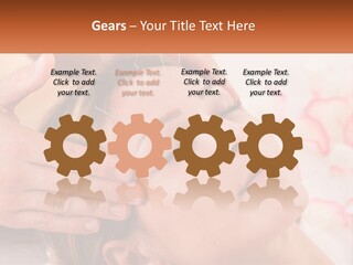 A Woman Getting A Facial Massage At A Spa PowerPoint Template