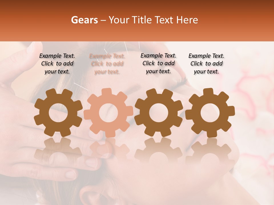 A Woman Getting A Facial Massage At A Spa PowerPoint Template