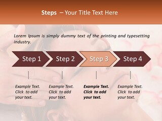 A Woman Getting A Facial Massage At A Spa PowerPoint Template