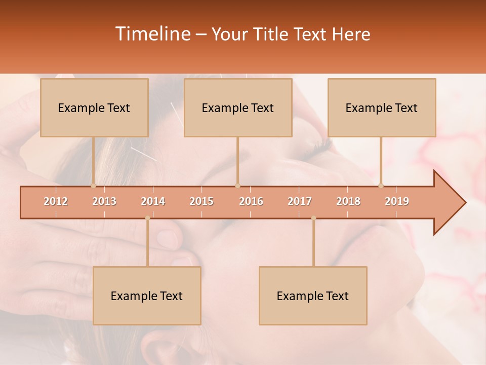 A Woman Getting A Facial Massage At A Spa PowerPoint Template