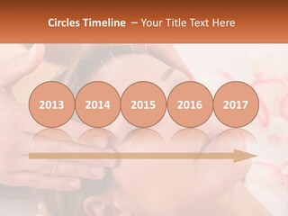 A Woman Getting A Facial Massage At A Spa PowerPoint Template