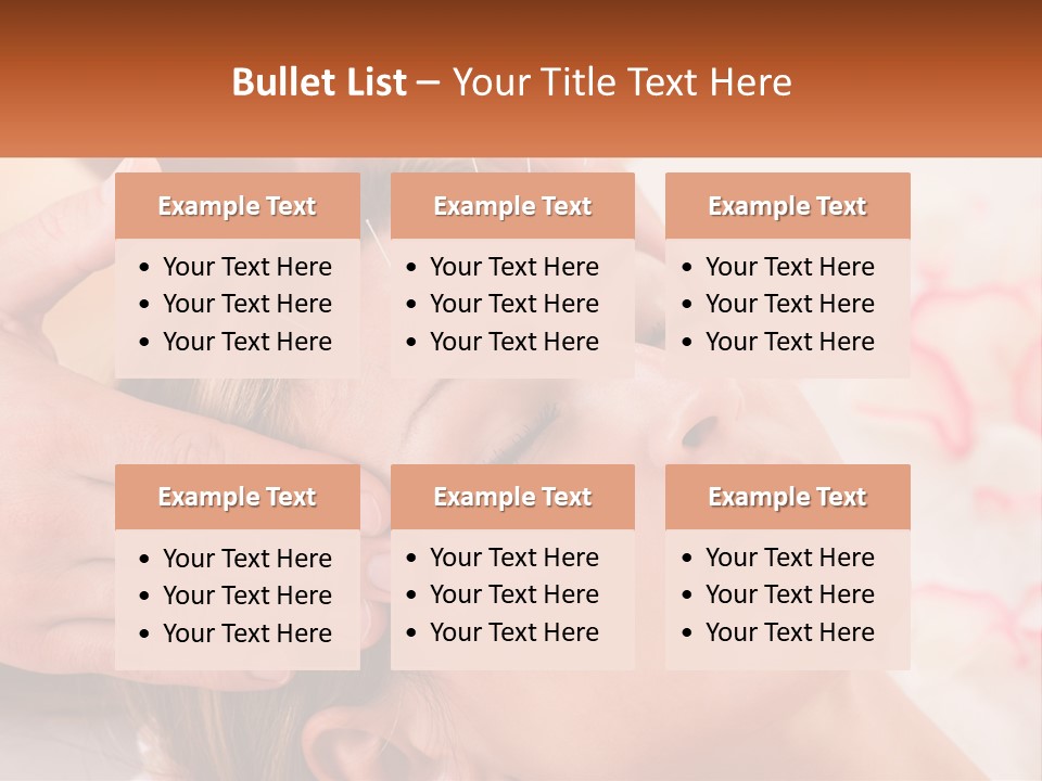 A Woman Getting A Facial Massage At A Spa PowerPoint Template