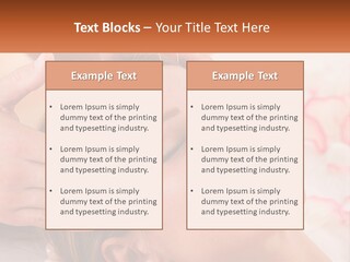 A Woman Getting A Facial Massage At A Spa PowerPoint Template