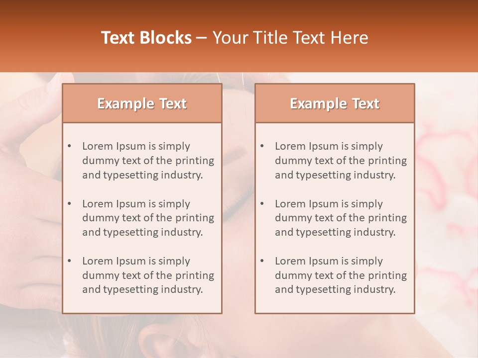 A Woman Getting A Facial Massage At A Spa PowerPoint Template