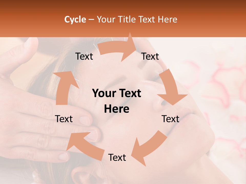 A Woman Getting A Facial Massage At A Spa PowerPoint Template