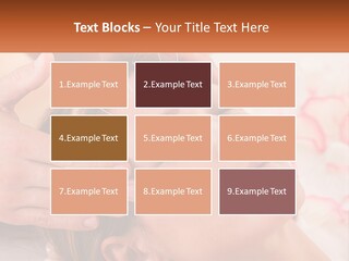 A Woman Getting A Facial Massage At A Spa PowerPoint Template